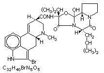 Molecular Structure of Bromocriptine (Mesylate)