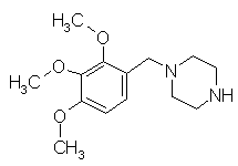 Molecular Structure of Trimetazidine (Di HCl)
