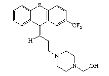Molecular Structure of Flupenthixol (HCl and Decanoate)