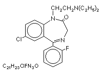 Molecular Structure of Flurazepam (HCl)